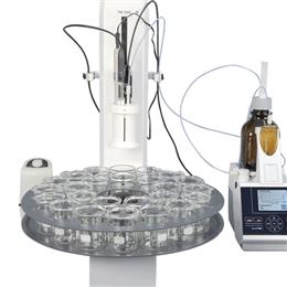 Rotary Sample Changer for piston burettes and automatic titrators | SI Analytics